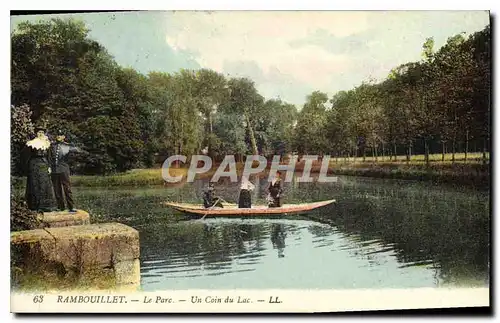 Cartes postales Rambouillet Le Parc Un coin du Lac
