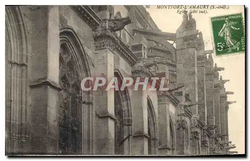 Cartes postales Montfort l'Amaury S et O Eglise Cote sud