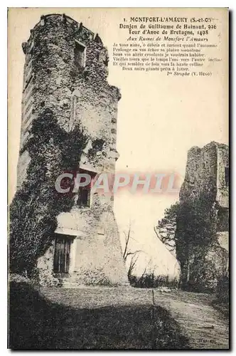 Cartes postales Montfort l'Amaury S et O Denjende Guillaume de Halnaut