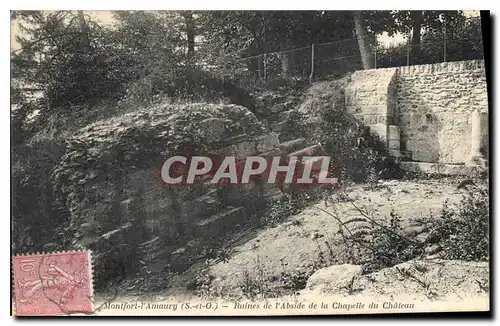 Ansichtskarte AK Montfort l'Amaury S et O Ruines de l'Abside de la Chapelle du Chateau