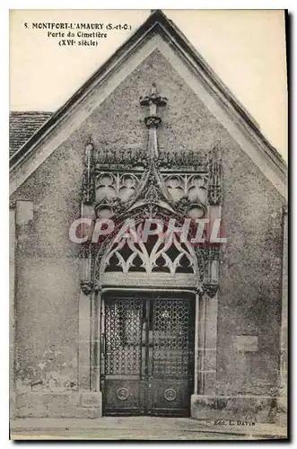 Cartes postales Montfort l'Amaury S et O Porte da Cimetiere XVI siecle