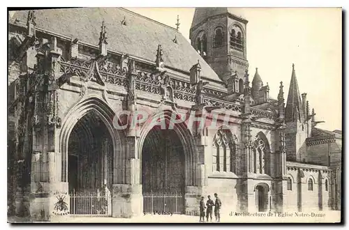 Cartes postales Architecture de l'Eglise Notre Dame