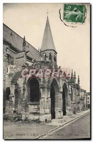 Ansichtskarte AK Poissy L'Eglise Notre Dame le Porche