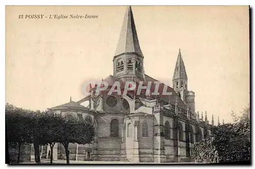 Ansichtskarte AK Poissy L'Eglise Notre Dame