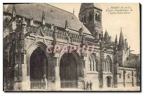 Ansichtskarte AK Poissy S et O Details d'architecture de l'Eglise Notre Dame