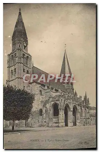 Ansichtskarte AK Poissy L'Eglise Notre Dame