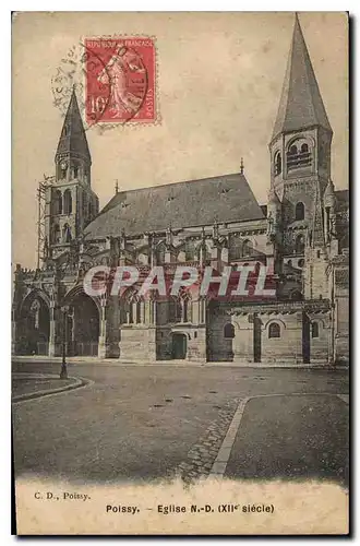 Cartes postales Poissy Eglise ND XII siecle