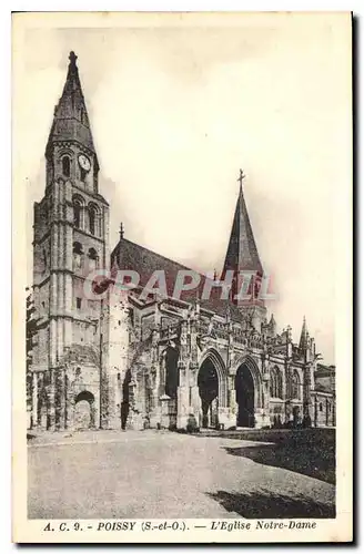 Ansichtskarte AK Poissy S et O L'Eglise Notre Dame