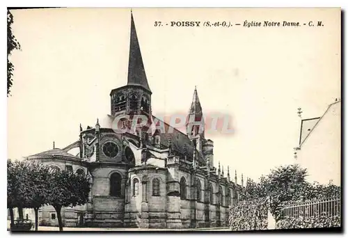 Ansichtskarte AK Poissy S et O Eglise Notre Dame