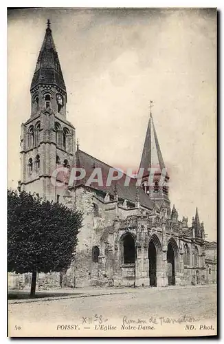 Ansichtskarte AK Poissy l'Eglise Notre Dame