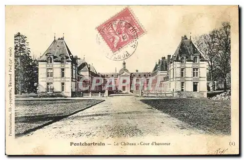 Cartes postales Pontchartrain Le Chateau Cour d'honneur