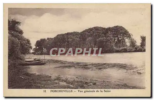 Cartes postales Porcheville Vue generale de la Seine