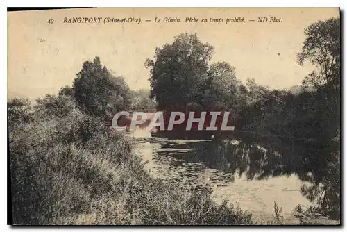 Cartes postales Rangiport Seine et Oise Le Giboin Peche en temps probibe