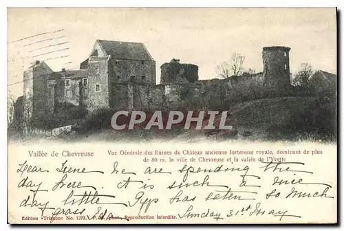 Ansichtskarte AK Vallee de Chevreuse Vue Generale des Ruines du Chateau ancienne forteresse royale