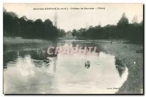 Ansichtskarte AK Environs d Orphin S et O Chateau de Sauvage L'Etang