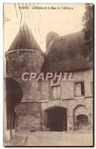 Cartes postales Poissy L'Entree de la Rue de l'Abbaye