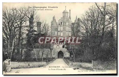 Cartes postales Les Environs D'Epernay Montmort Le Chateau La Porte d'Entree