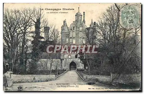 Cartes postales Montmort Le Chateau La POrte d'Entree