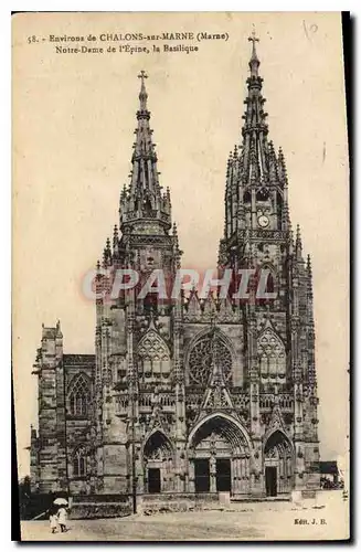 Cartes postales Environs de Chalons sur Marne Notre Dame de l'Epine la Basilique