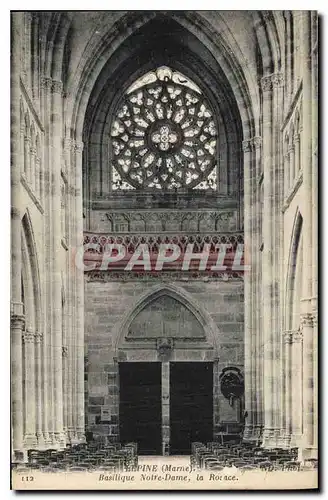 Ansichtskarte AK L'Epine Marne Basilique Notre Dame la Rosace