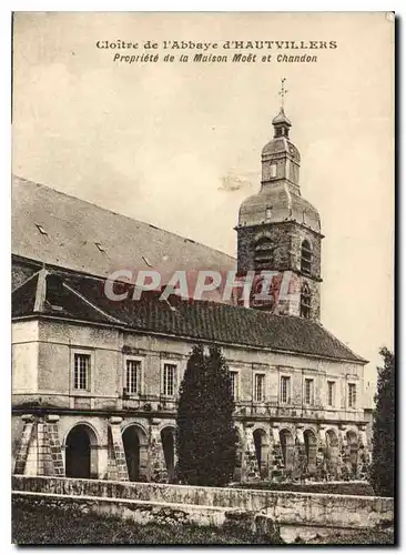 Cartes postales Cloitre de l'Abbaye d'Hautvillers Propriete de la Maison Moet et Chandon