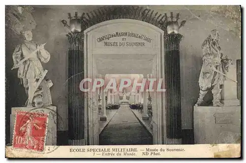 Cartes postales Ecole Speciale Militaire Musee du Souvenir Entree du Musee