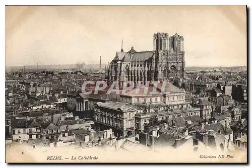 Cartes postales Reims La Cathedrale