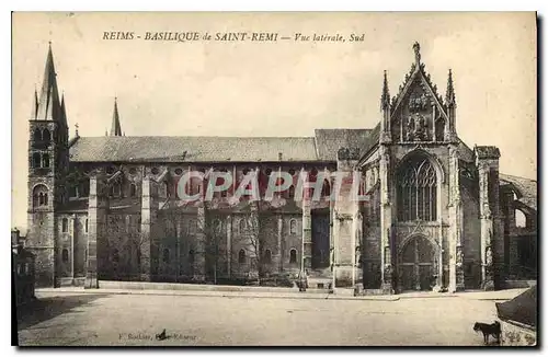 Cartes postales Reims Basilique de Saint Remi Vue laterale Sud