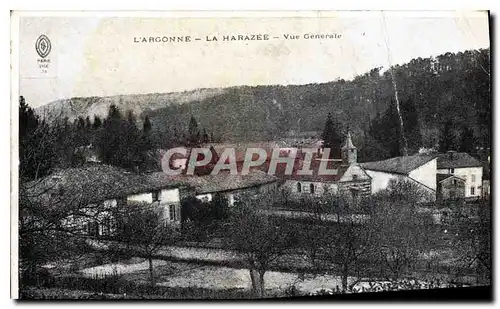 Cartes postales L'Argonne La Harazee Vue Generale