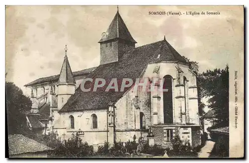 Cartes postales Somsois Marne L'Eglise de Somsois