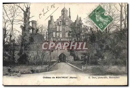 Cartes postales Chateau de Montmort Marne