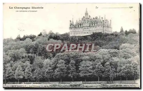 Ansichtskarte AK Boursault Le Chateau vue de la Plage