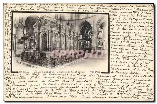 Cartes postales Reims Eglise Saint Remi Tombeau de Saint Remi