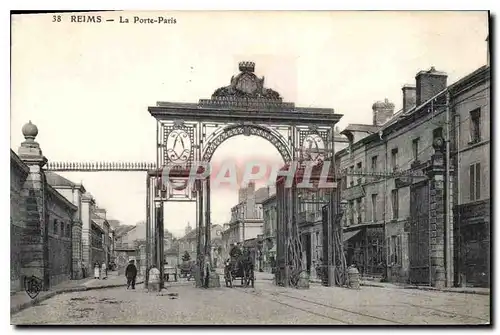 Cartes postales Reims La Porte Paris