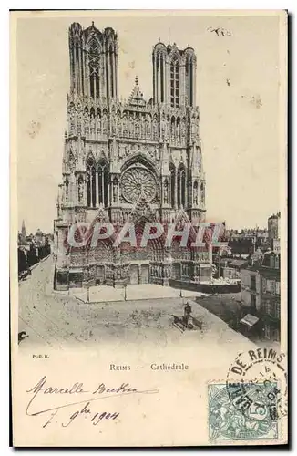 Cartes postales Reims Cathedrale