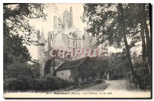 Cartes postales Montmort Marne Le Chateau vu de cote