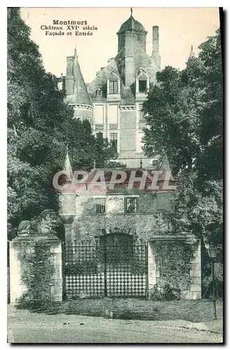 Ansichtskarte AK Montmort Chateau XVI siecle Facade et Entree