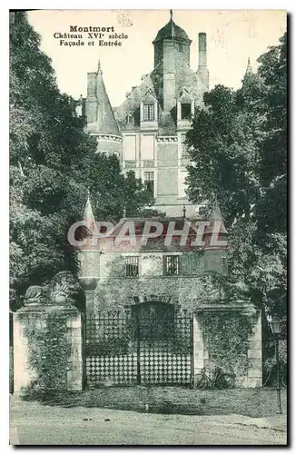 Cartes postales Montmort Chateau XVI siecle Facade et Entree