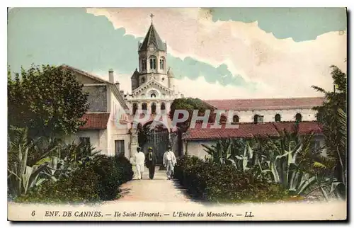 Cartes postales Env de Cannes Ile Saint Honorat L'Entree du Monastere