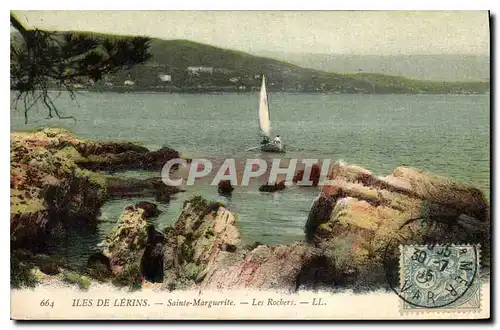 Ansichtskarte AK Iles de Lerins Sainte Marguerite Les Rochers