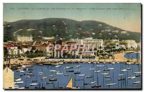 Ansichtskarte AK Cannes Le Casino et les Hotels vu du Suquet