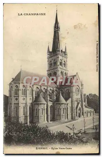 Ansichtskarte AK Epernay Eglise Notre Dame