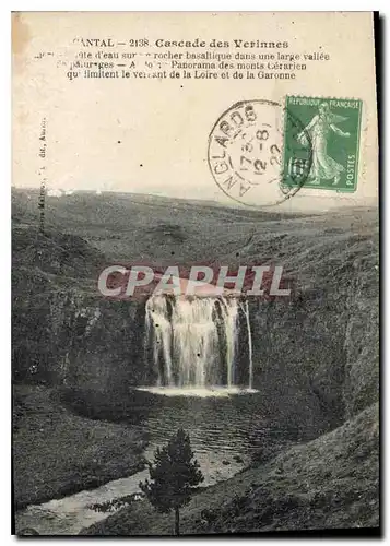 Cartes postales Cantal Cascade des Verinnes