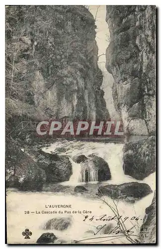 Cartes postales L'Auvergne La Cascade du Pas de la Cere