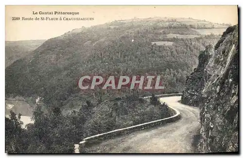 Cartes postales Le Cantal Pittoresque Route de St Flour a Chaudesaigues