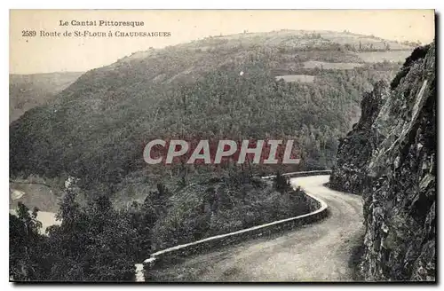 Ansichtskarte AK Le Cantal Pittoresque Route de St Flour a Chaudesaigues