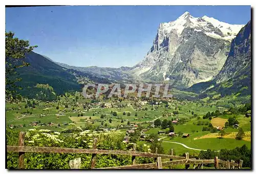 Moderne Karte Grindelwald Wetterhorn