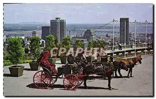 Moderne Karte Montreal PQ Canada Des Caleches sur le Mont Royal