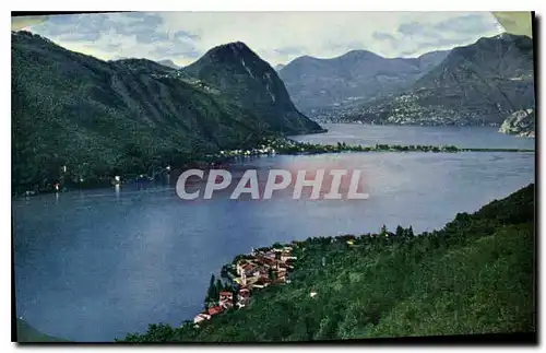 Cartes postales moderne Brusino Arsizio Lago di Lugano Panorama dalla Funivi