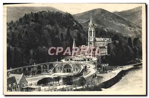 Ansichtskarte AK Lourdes Vue d'ensemble sur la Basilique